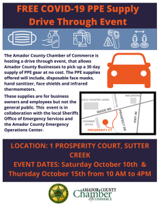 Amador County Chamber PPE