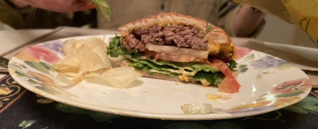88 Giant Burgers Cheeseburger half