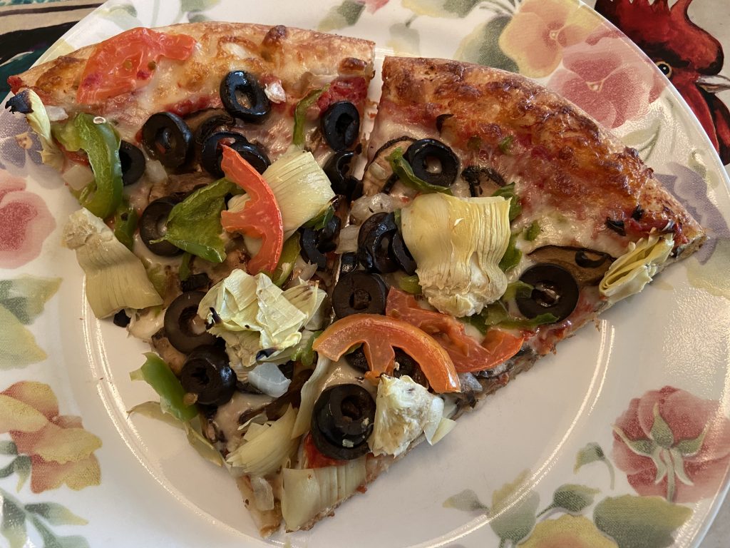 Pine Grove Pizza large vegetarian pizza