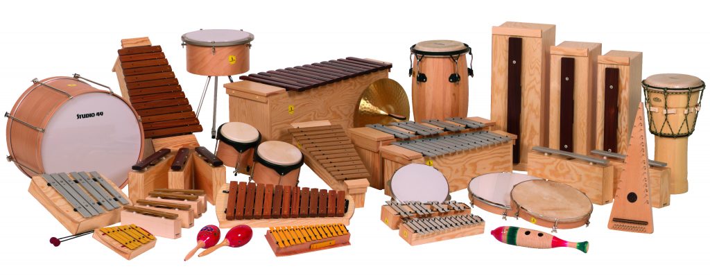 Typical Orff Schulwerk instruments