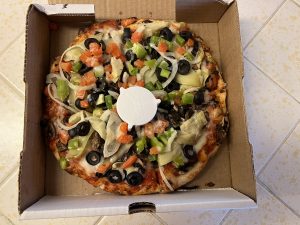 Paisano's Pizzeria mini 49er Veggie pizza